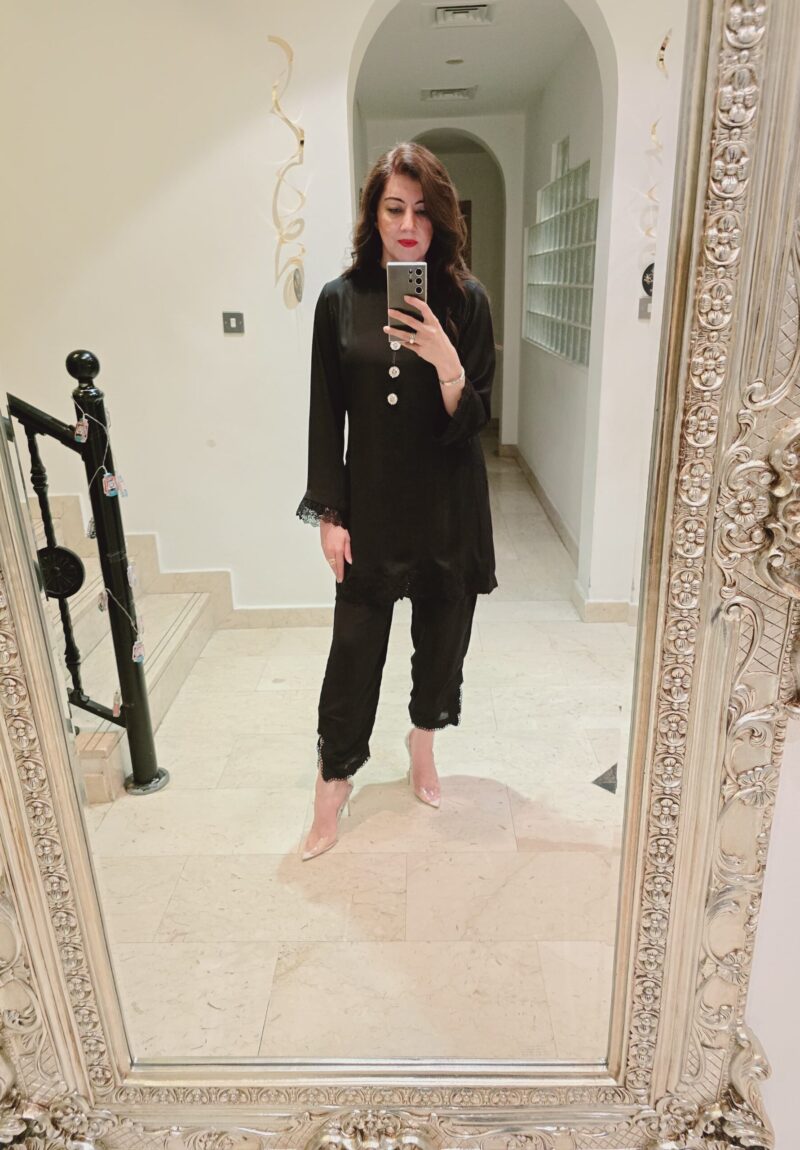 Beautiful Black Cutwork Dress